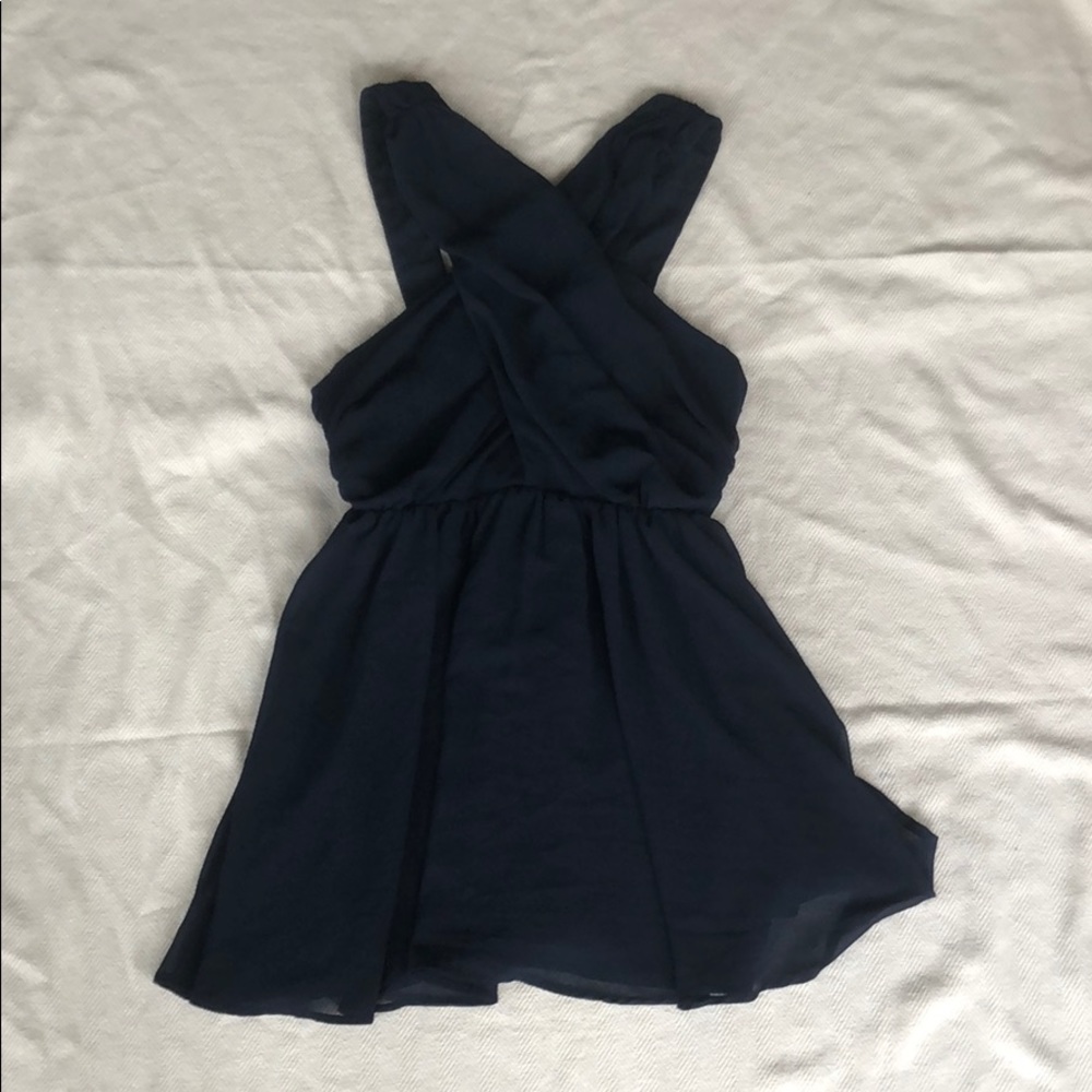 Navy cocktail dress